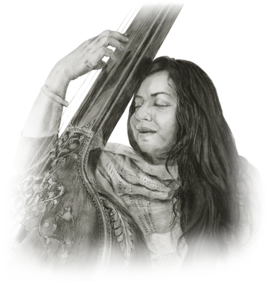 Historic Charcoal Sketch of Dr. Janki Mithaiwala